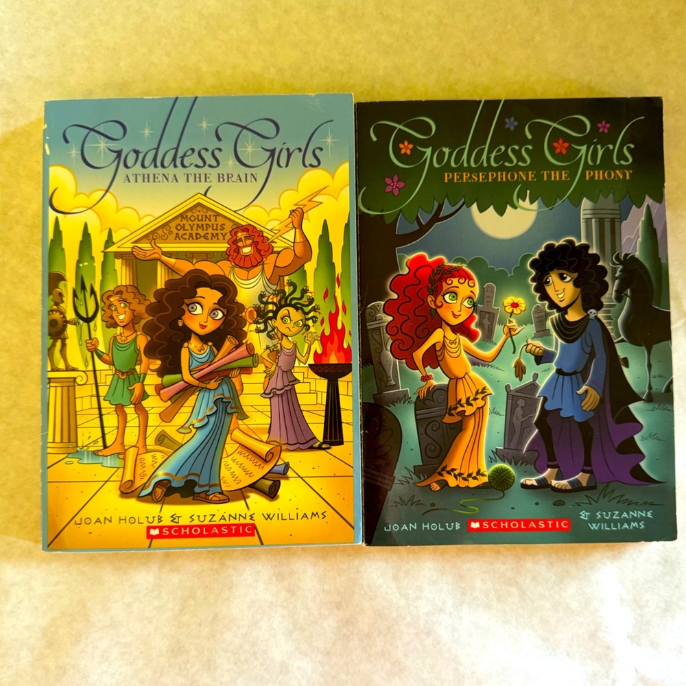 Goddess Girls: Athena the Brain & Persephone the Phony 2 paperback set! NEW